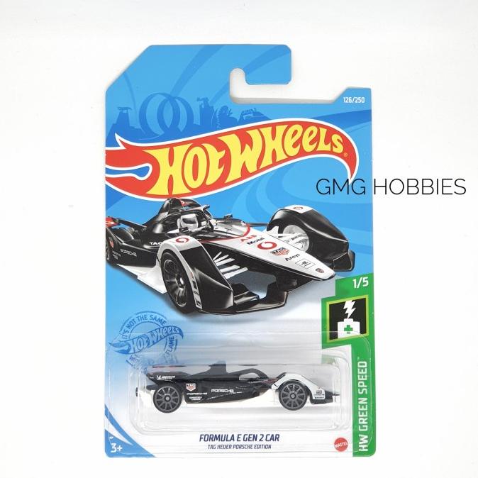 K 2021 FORMULA E GEN 2 CAR TAG HEUER PORSCHE HW GREEN SPEED HOTWHEELS