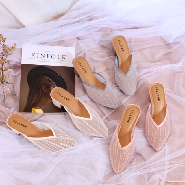 Cellene • IRISH Lace Heels 37-42 | Wedding Shoes Brukat Lace 5cm Wisuda Lamaran