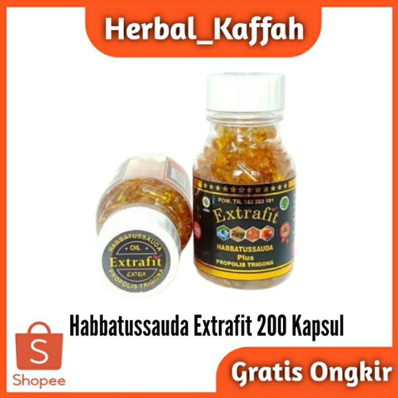 Habbatussauda kapsul ( Extravit ) Extra Propolis Trigona Original 200 kapsul