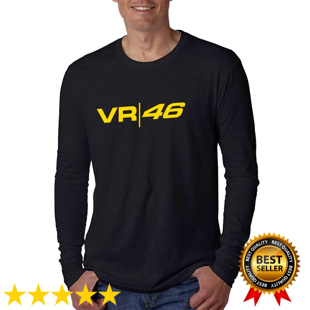 ⭐️⭐️⭐️⭐️⭐️BAJU KAOS MOTOR VR46 LENGAN PANJANG PREMIUM / SOFT COTTON COMBED 30S / KAOS DISTRO / KAOS 