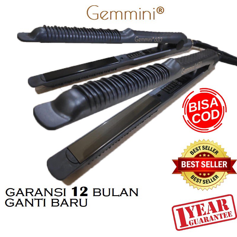 Catokan Rambut Catok 2in1 Gemmini ( pelurus & pengeriting rambut ) catokan curly lurus 2 in 1 gemini