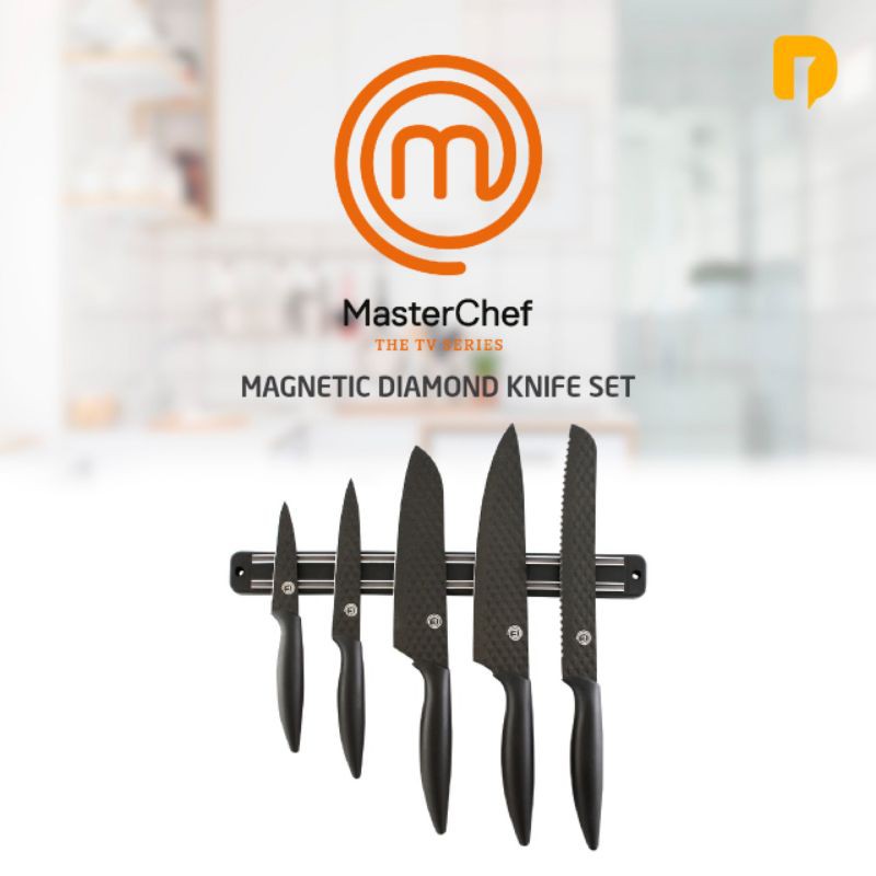 Master Chef Magnetic Diamond Knife/Pisau set Master chef