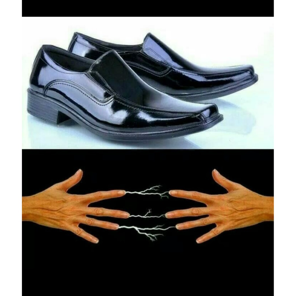alat sulap magic sepatu listrik pantofel manusia listrik 5000v sistem charger