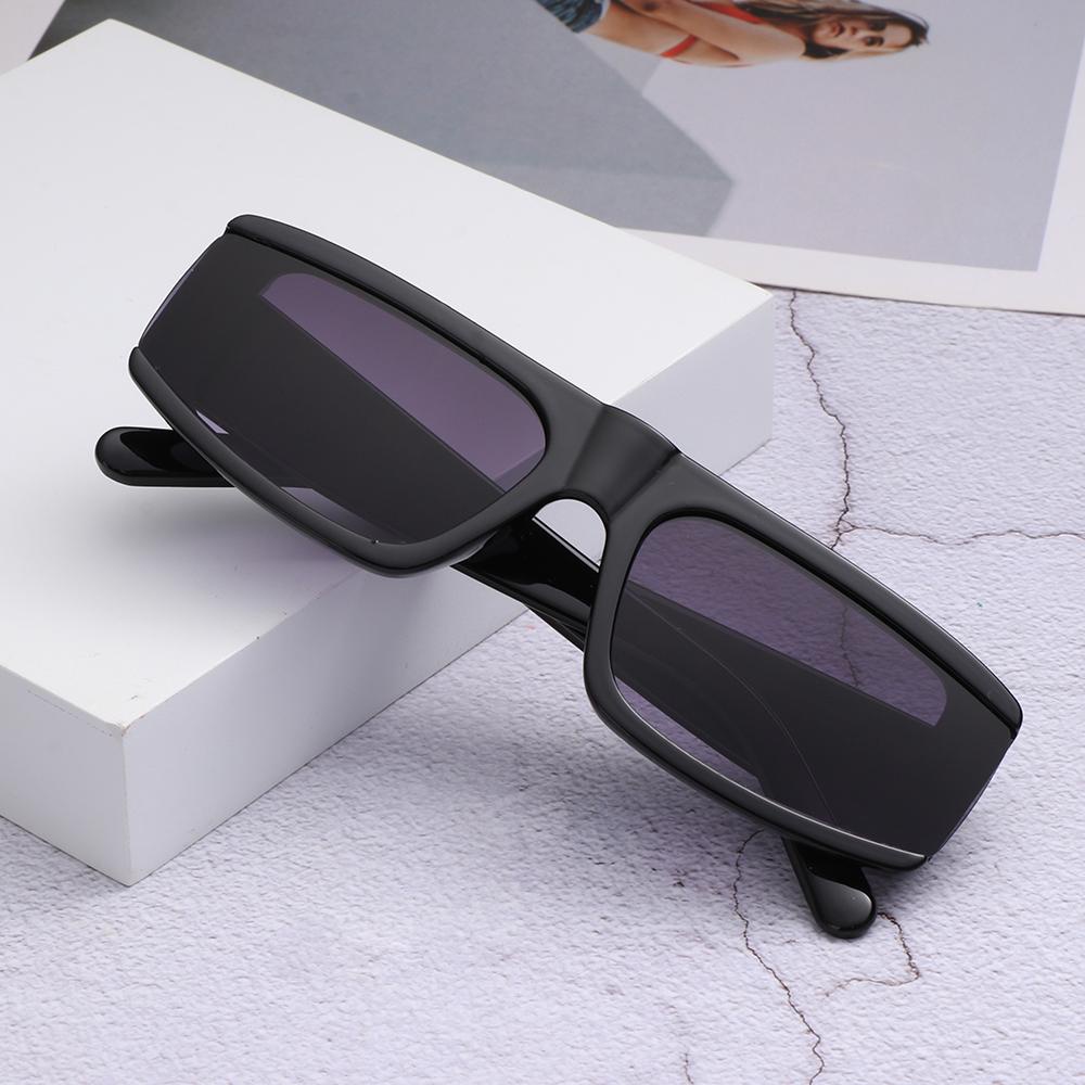 Lily Kacamata Hitam Untuk Wanita Pantai Lensa UV400 Female Eyewear Shades Rectangle Sunglasses