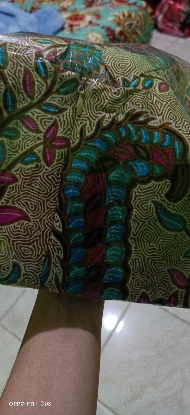 Batik Couple Keluarga Sania Ruffle Ori Ndoro Jowi Dnt Merak