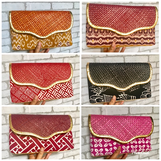 Cluth batik kombinasi pandan random size 26x16cm