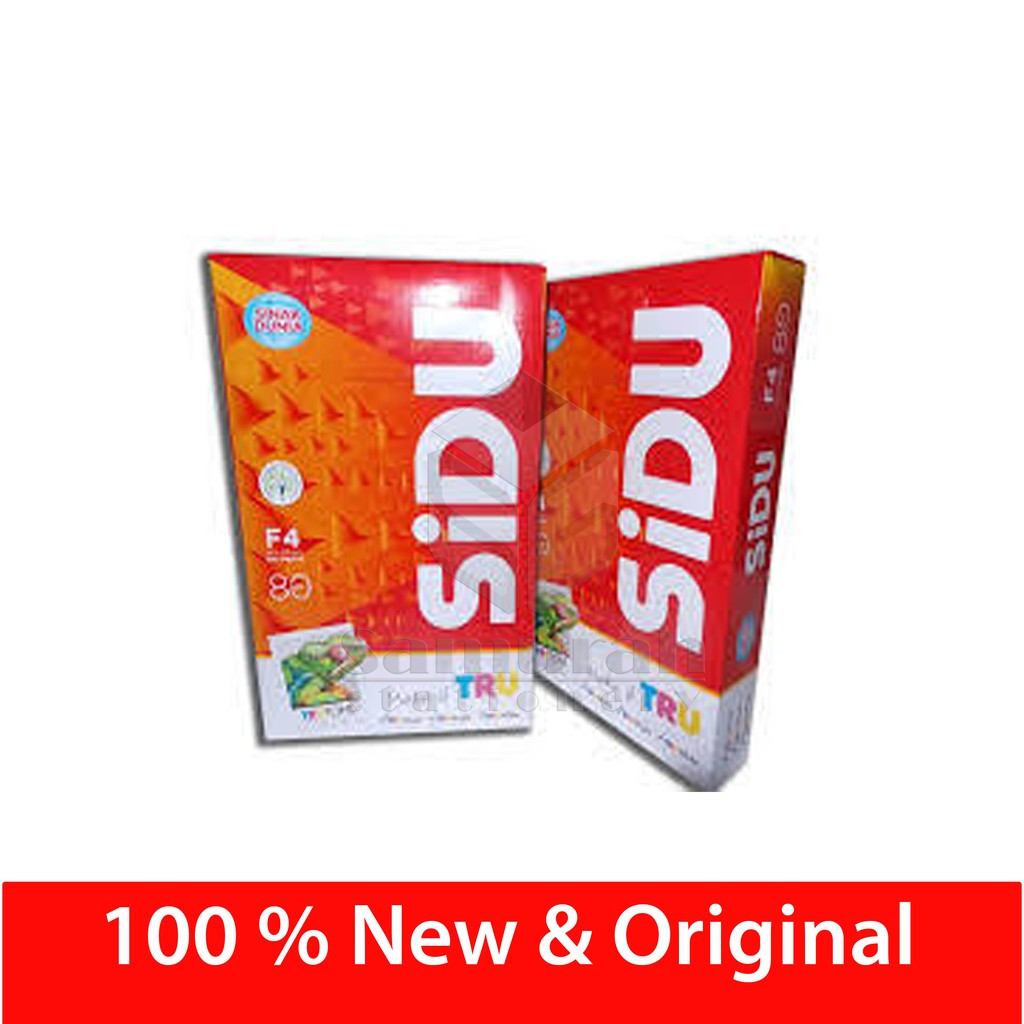 

Kertas HVS Sinar Dunia Folio /F4 80 Gsm / HVS Sidu F4 80 Gram / Kertas HVS Putih Print Sidu F4 80gsm