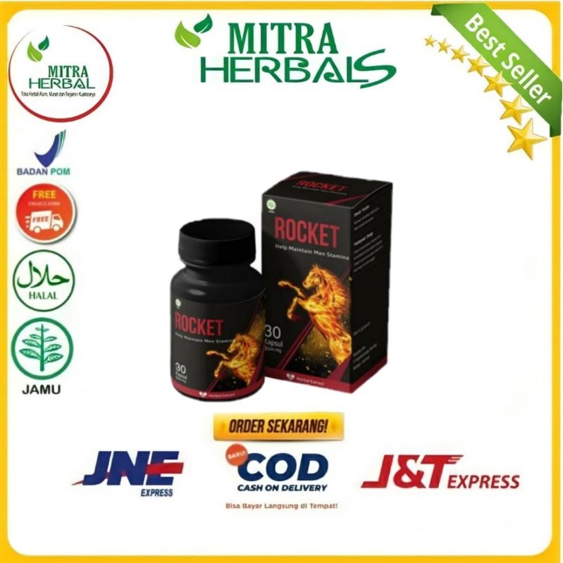 ROCKET obat herbal asli original penambah stamina pria
