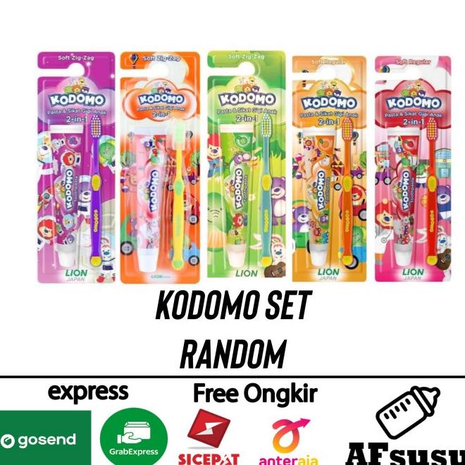 Sikat Gigi + Pasta Gigi Anak 1-5 Tahun Kodomo Set