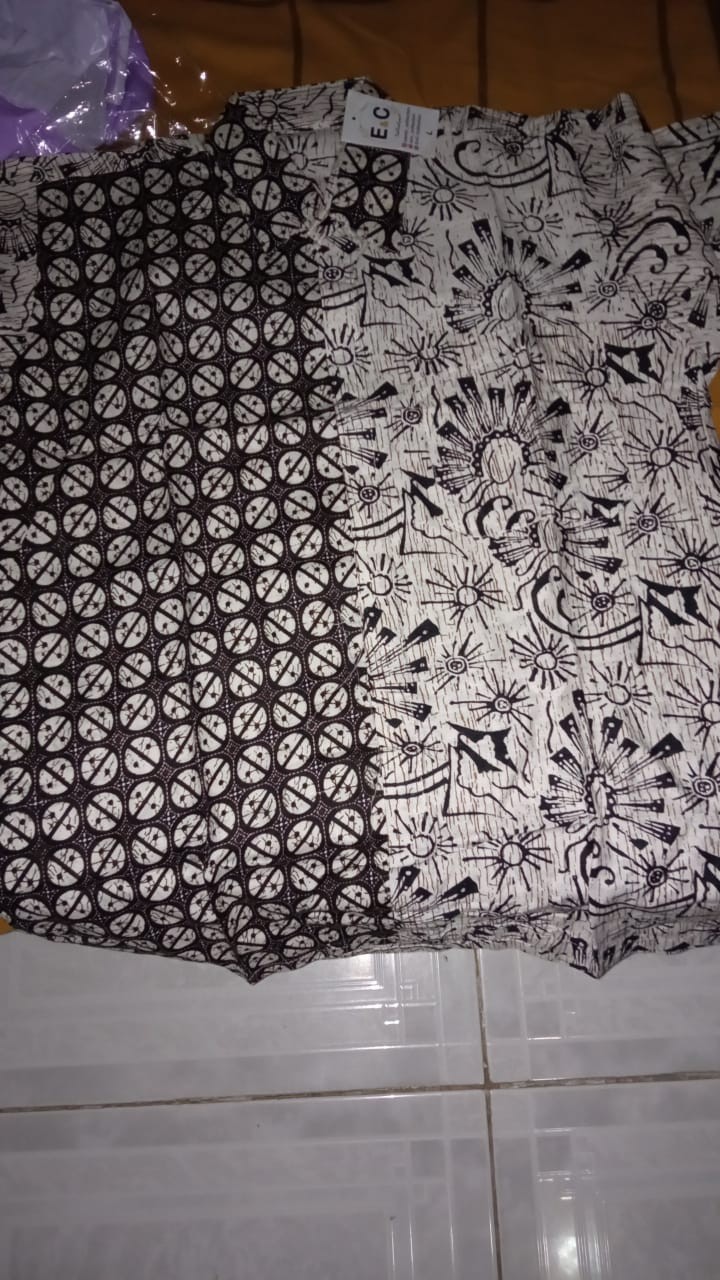 Batik Couple Coin Mentari – Blouse Batik Wanita – Hem / Kemeja Batik Pria - S-m-l-xl-xxl-3l-4l-5l