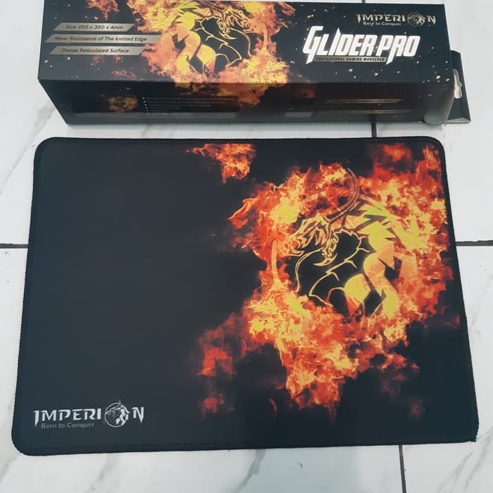 Imperion Glider Pro Gaming Mousepad Speed Halus 20cm X 35cm Mouse Pad-Ori