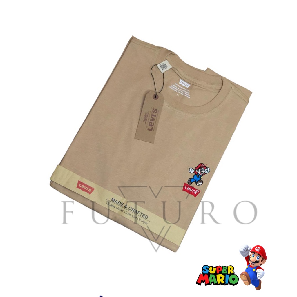 Levis x Mario Bros kaos Oblong premium