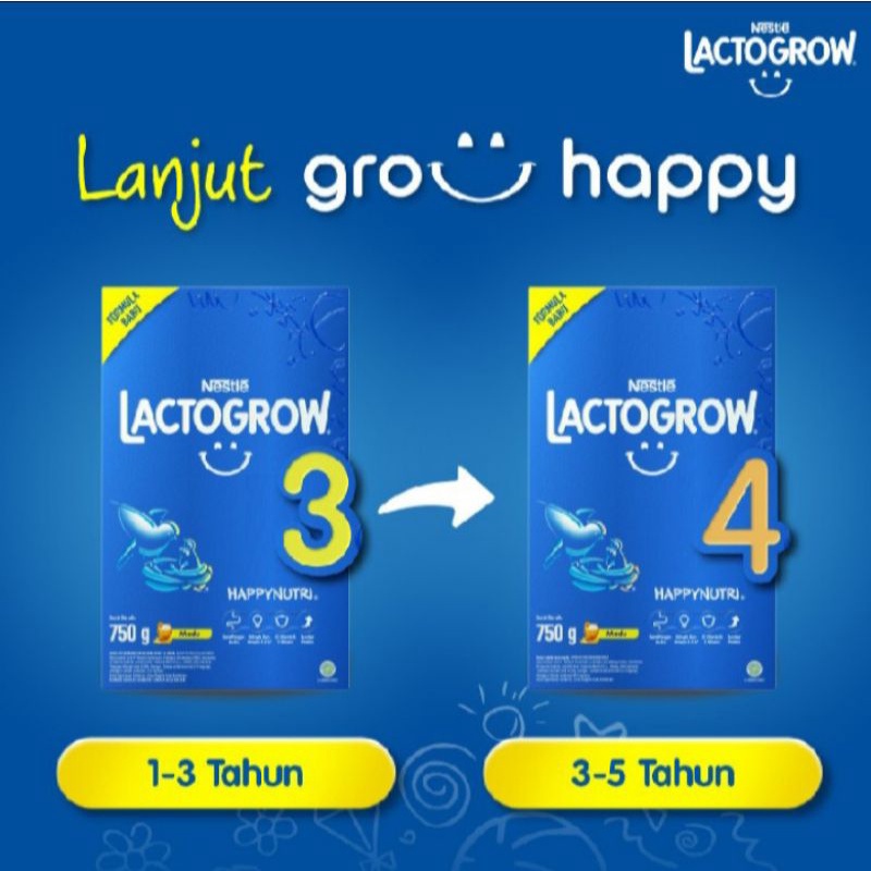 Susu Formula Anak Lactogrow 4 Vanila 750 g 750gr 4 Tahun Keatas