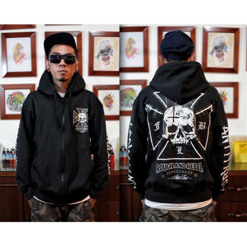 Zipper Hoodie AntiTrust - ROUGHREBEL OFFICIAL STORE