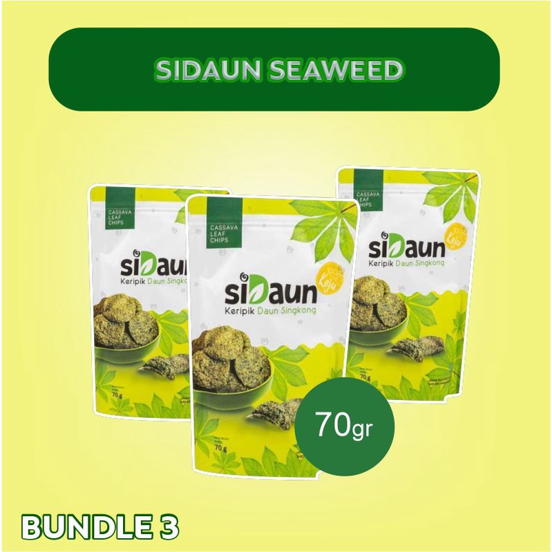 

SiDaun Singkong Rasa SEAWEED [70 gr] | Bundle 3