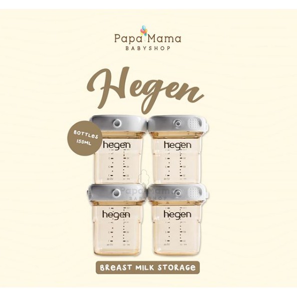 Hegen Breast Milk Storage 150ml 5oz 4pcs 150Ml Botol Susu Asi