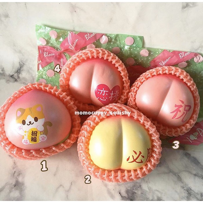 SQUISHY LICENSED jumbo peach limited edition by ibloom (ORIGINAL)