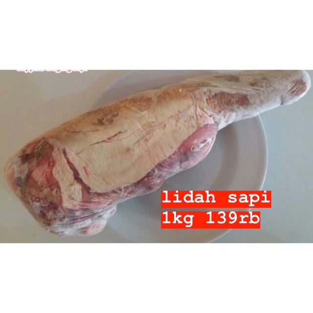 

lidah sapi utuh 1kg beef tongue