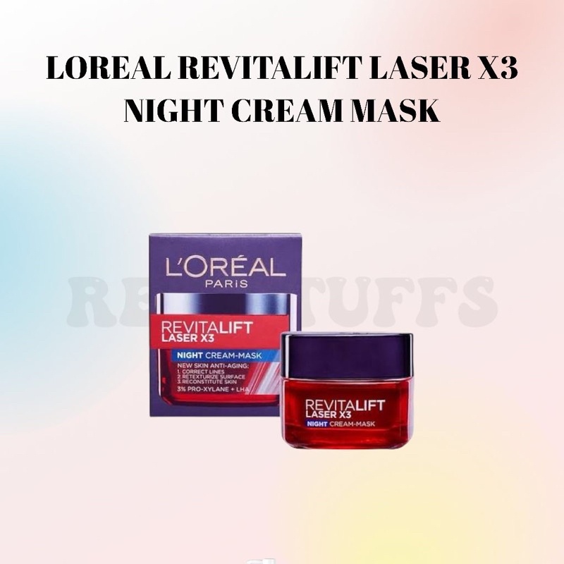Loreal Revitalift Laser X3 Night Cream Mask