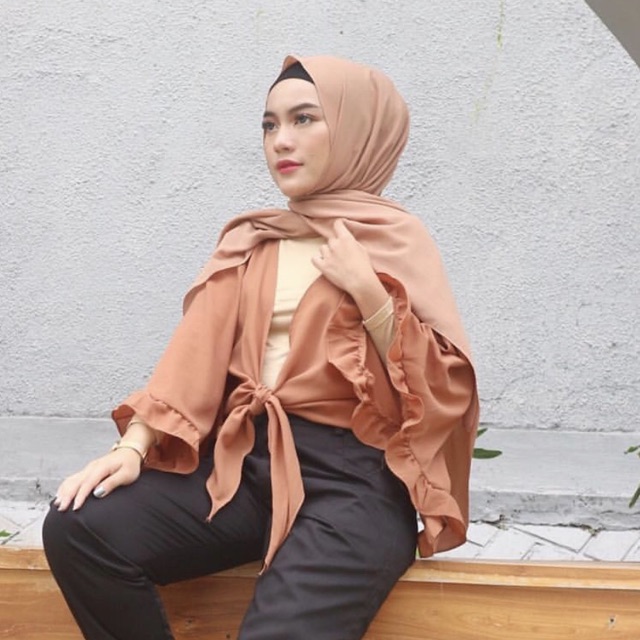 OUTER LENGAN KRIWIL / OUTER CROP / CARDIGAN CROP / LUARAN PENDEK / OUTER HIJABERS