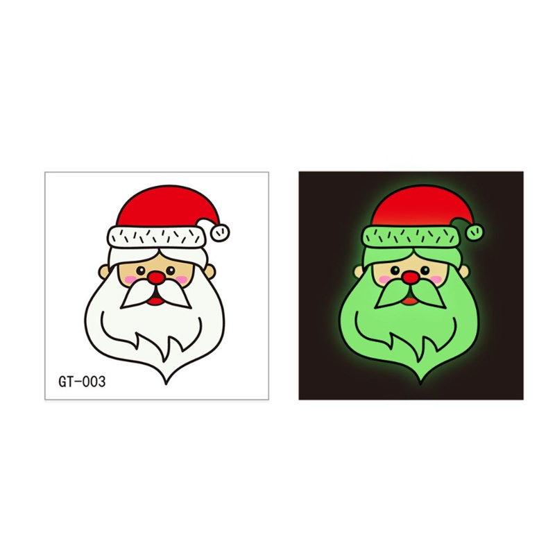 Zzz Stiker Tato Temporer Tema Natal Tahan Air Untuk Anak-Anak / Dewasa