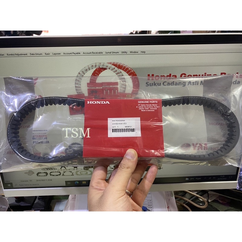 VAN BELT V BELT ONLY HONDA BEAT F1 ESP / BEAT STREET / BEAT POP K44 100% ORIGINAL