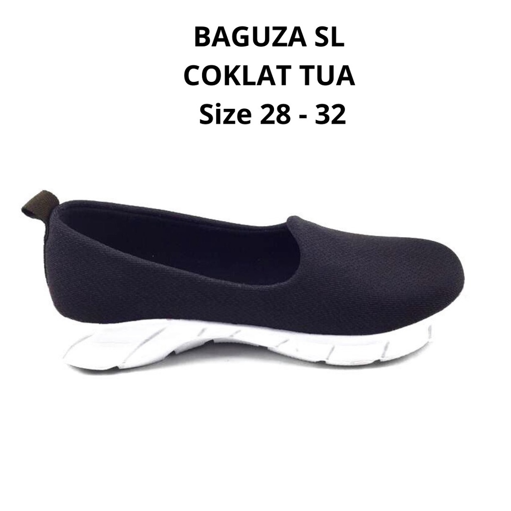 BISA COD - SEPATU SLIP ON PHYLON ANAK SIZE 28-32 COKLAT - SEPATU SLOP RINGAN PEREMPUAN - SEPATU SLIP