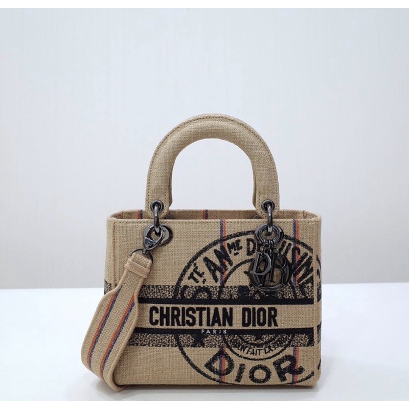 lady dior beige canvas new 2022 best quality 1:1