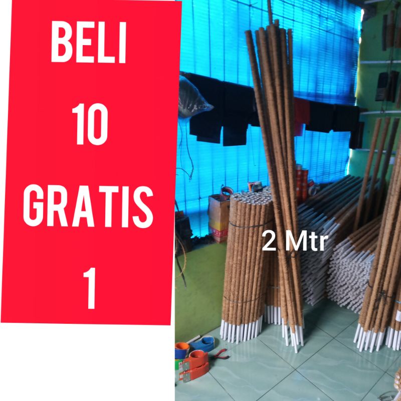 P2Mtr//Turus Ajir Batang Penyangga Rambatan Penegak Media Asesoris Pernik Tanaman Sirih Monstera Jan
