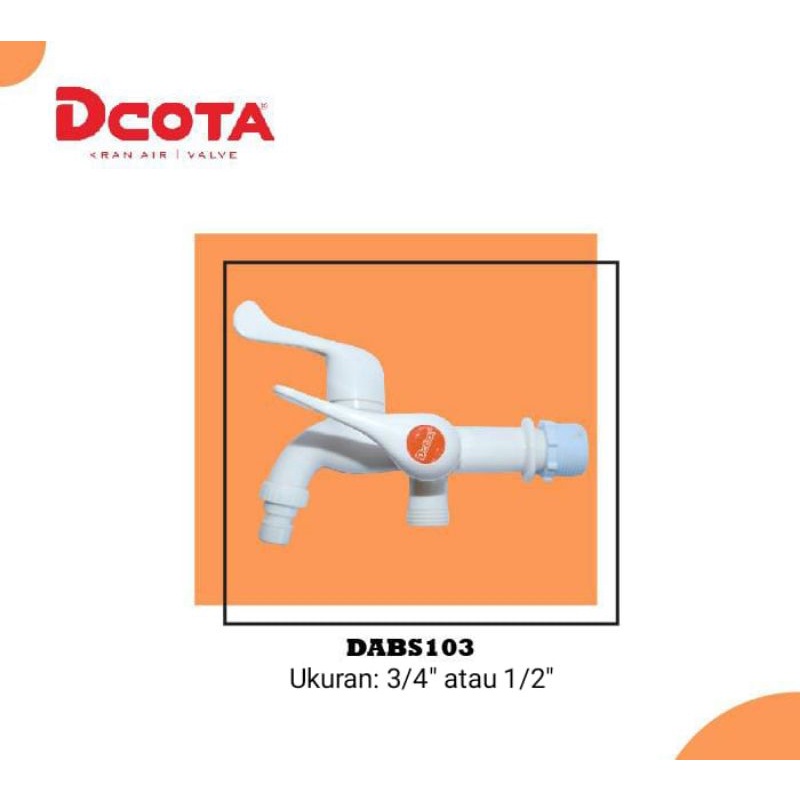 Kran Cabang Kran Double Kran Double Shower PVC DABS 103 Dcota
