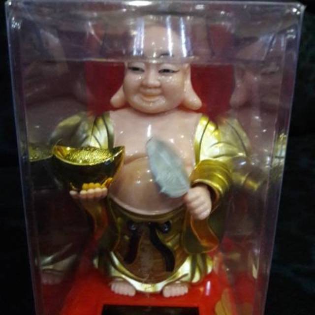 Patung buddha tertawa  gold