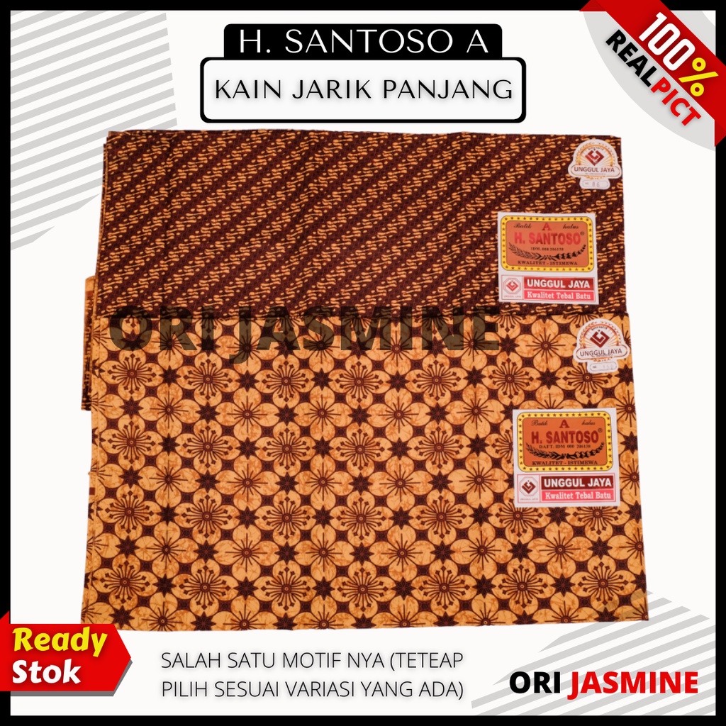 Kain batik meteran katun solo murah premium tulis jarik melahirkan batik katun halus SANTOSO A