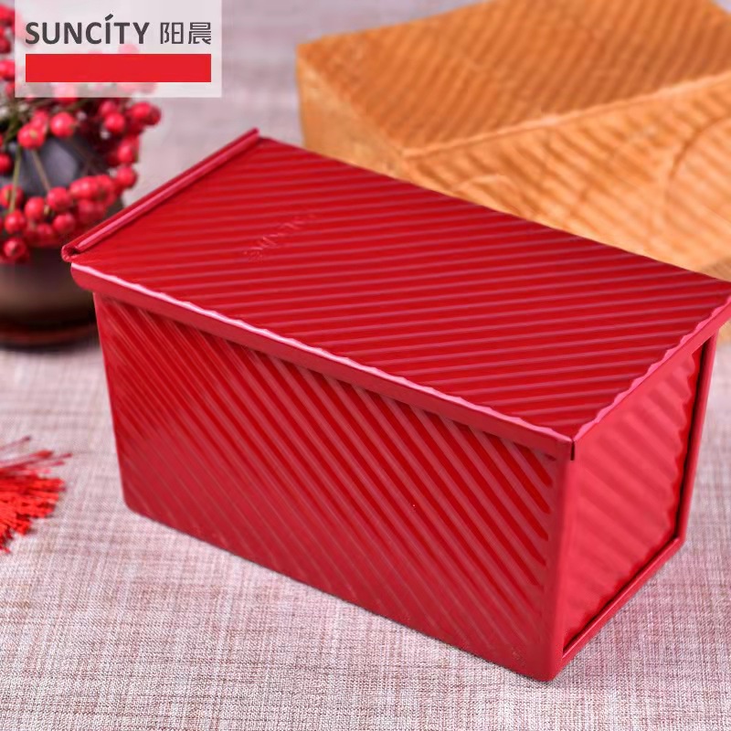 Loaf Pan Toast Box 450gr Loyang Roti Tawar Red Series Suncity YC80166