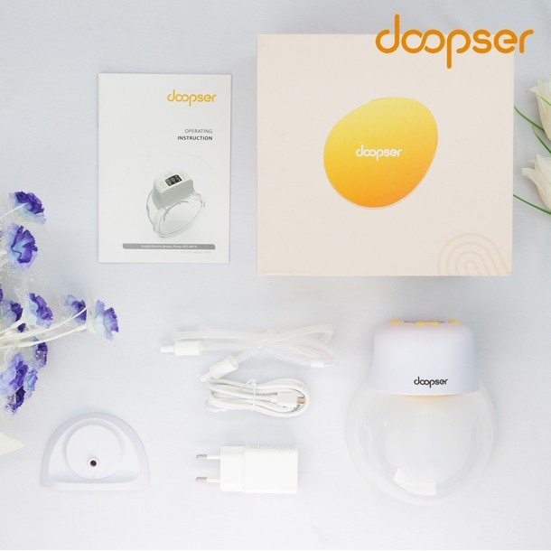 Doopser Portable Wearable Breastpump Single 8010 Pompa Asi Handsfree