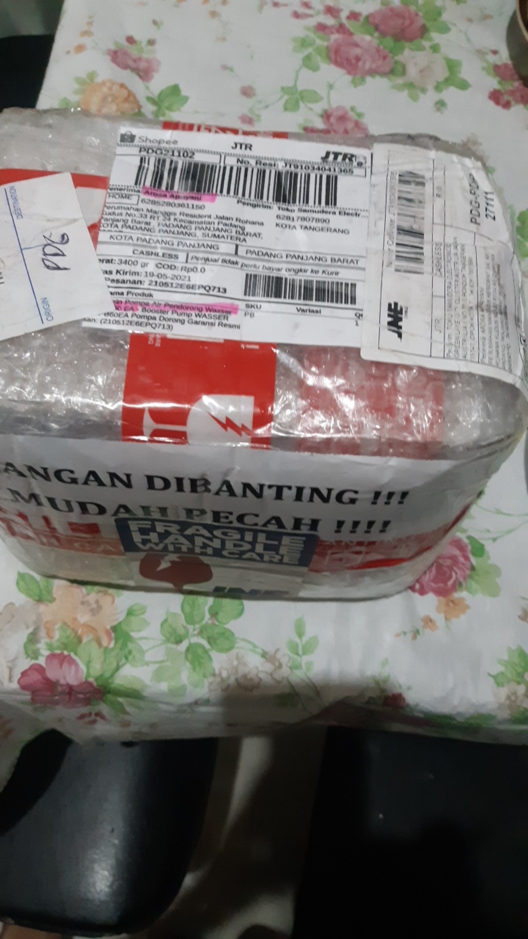 Mesin Pompa Air Pendorong Wasser Pb 60 Ea - Booster Pump Wasser Pb60ea Pompa Dorong Garansi Resmi