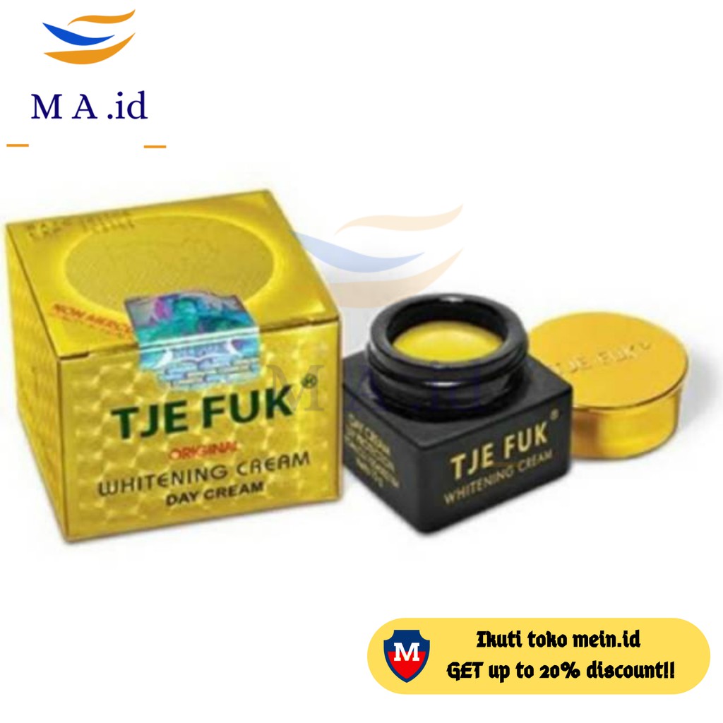 Tje Fuk Whitening DAY Cream Original 15g - Krim Wajah PAGI