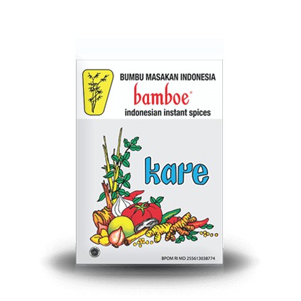 

Bumbu Instan Bamboe Lengkap Kare, Tanpa Extract, Essence & Pewarna Buatan