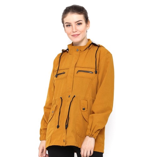 JAKET KANVAS WANITA KASUAL JACKET OUTDOOR PREMIUM JAVA SEVEN 001