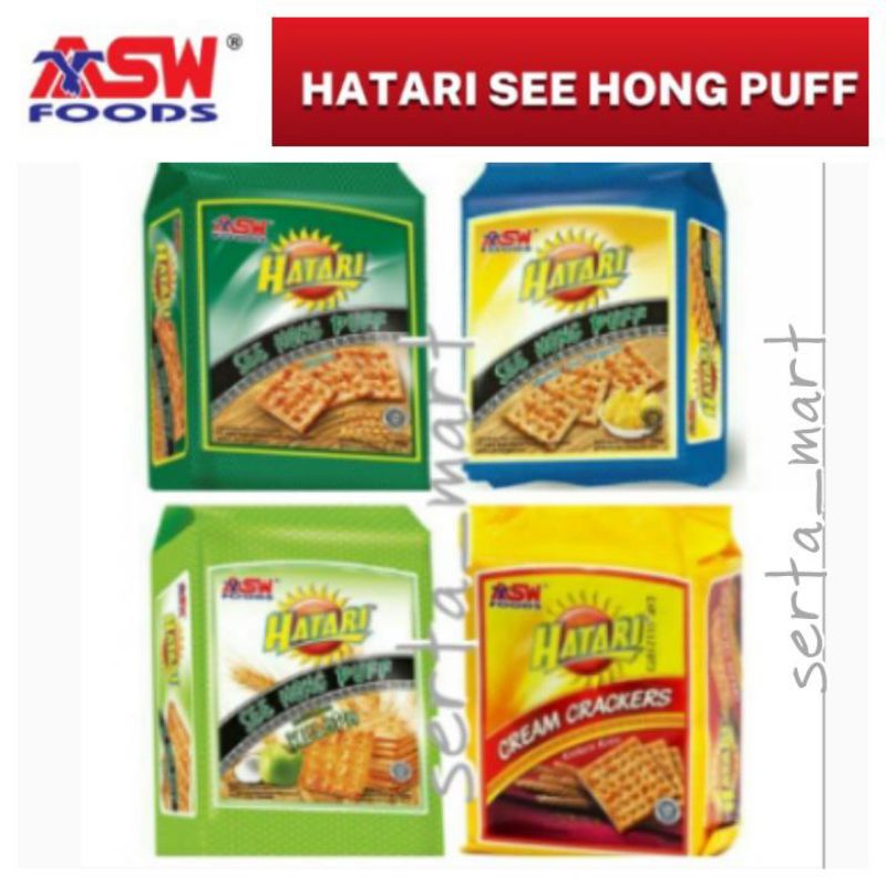 

Hatari See Hong Puff Biscuit - Biskuit Hatari Malkist Original / Kelapa/ Margarin 260gr