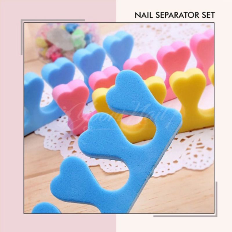 2pcs Nail separator toe separator pembatas jari pemisah jari tangan kaki manicure pedicure