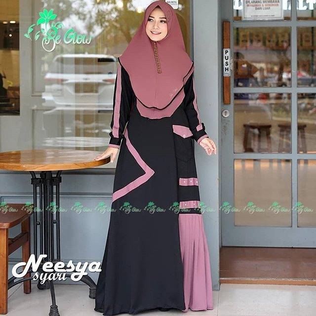 Gamis syari be glow seri Neesya syar'i ori
