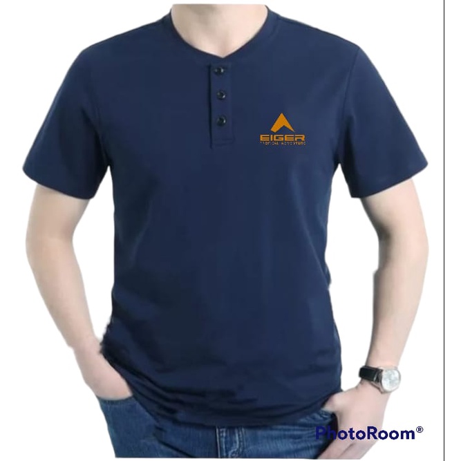 Kaos Pria Kancing Terbaru / Kaos polos distro / kaos kancing tiga / kaos distro terbaru / kaos Lenga