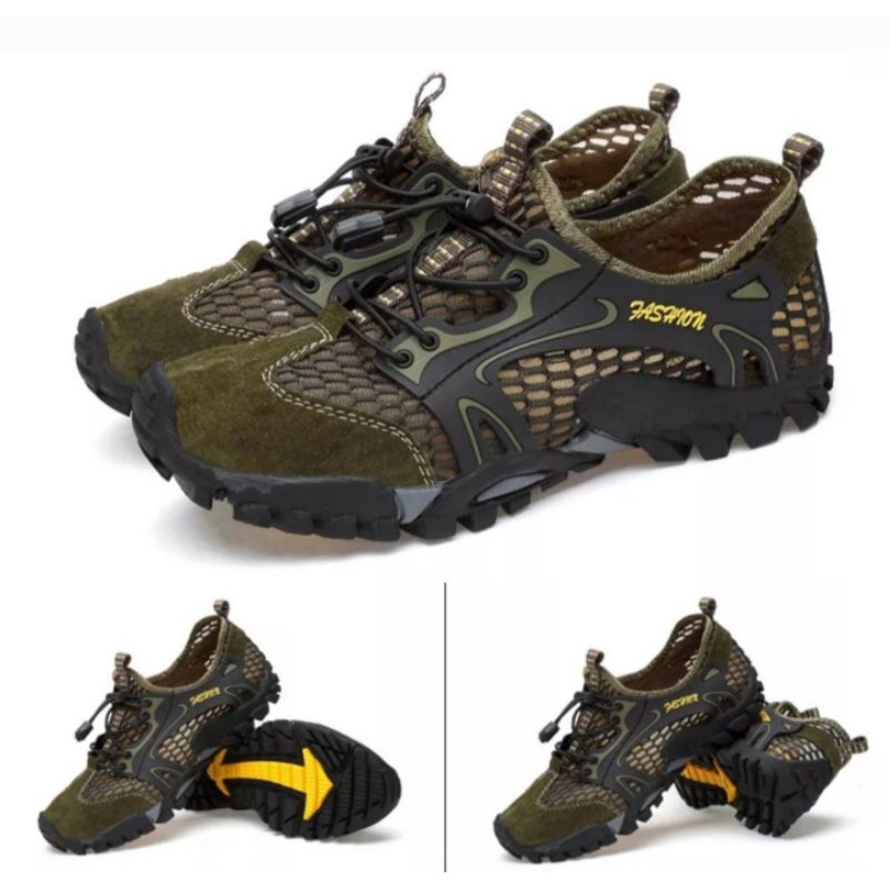 Sepatu Outdoor Hiking Diving Shoes Sepatu Sepeda Gowes Sepatu Pantai Hijau