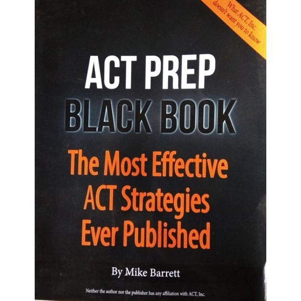 BUKU IMPOR - ACT Black Book - Mike Barrett
