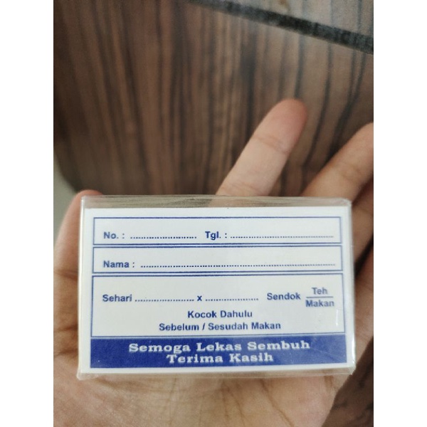 

Label Obat/Etiket Obat Model Sticker 1 Pack isi 100