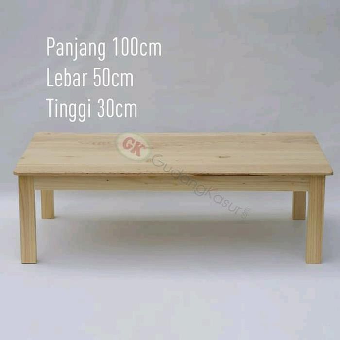 Meja lesehan kayu jati Belanda 100 suku cadang