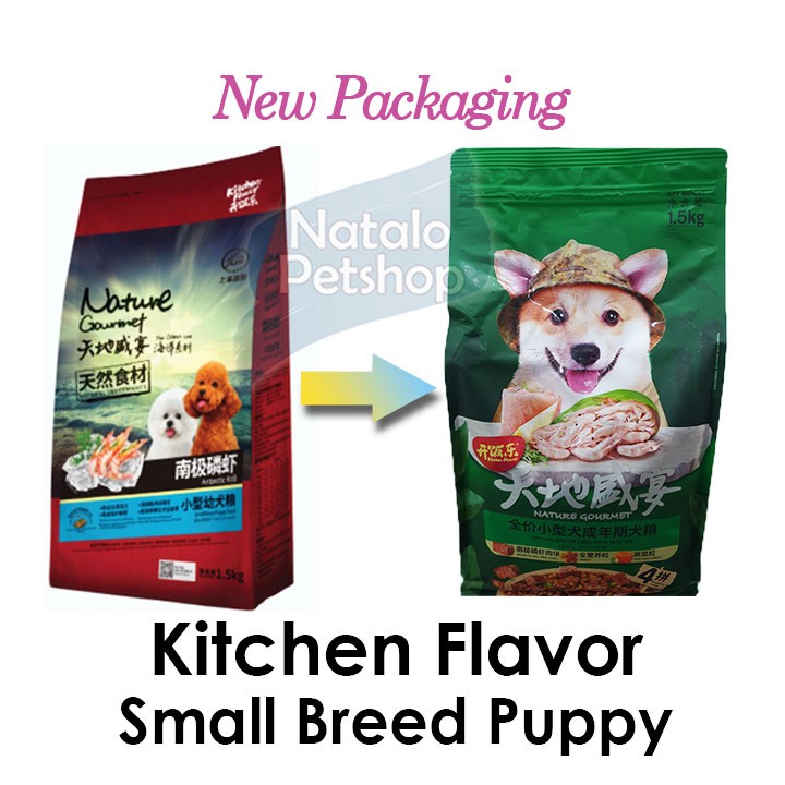 Kitchen Flavor Small Breed Puppy 1.5Kg/Antartic Krill/Makanan Anjing Kecil/Anak