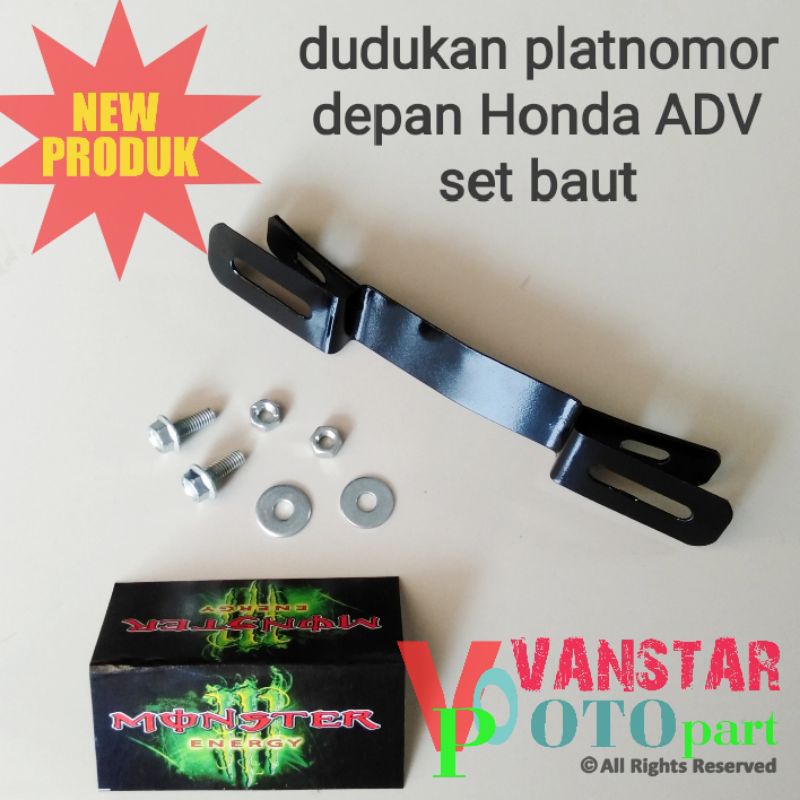 dudukan plat nomor depan Honda ADV 150 ADV 160