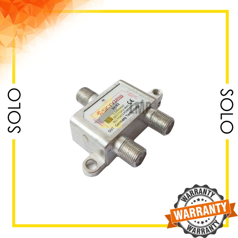 Paling Murah Skyview Cabang Antena UHF Parabola Splitter 2 Way SV-02 LMP