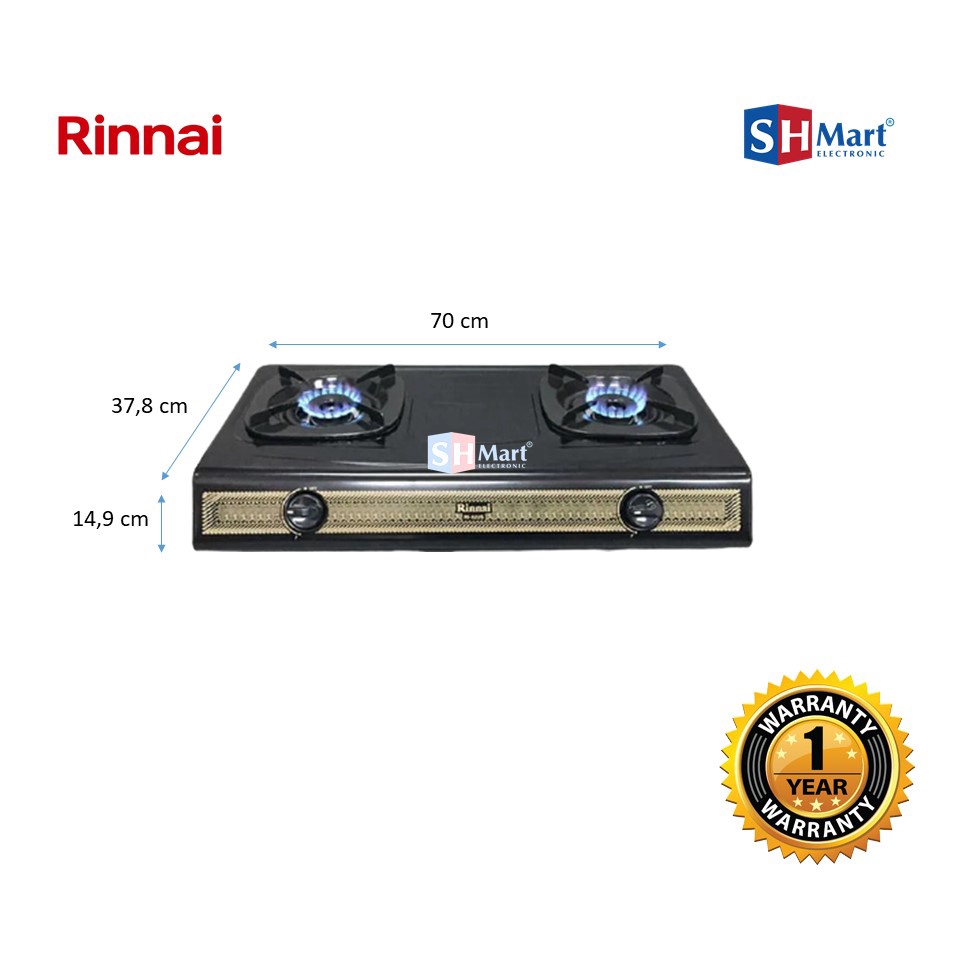 RINNAI  RI-522S KOMPOR GAS 2 TUNGKU(MEDAN)